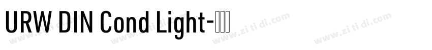 URW DIN Cond Light字体转换